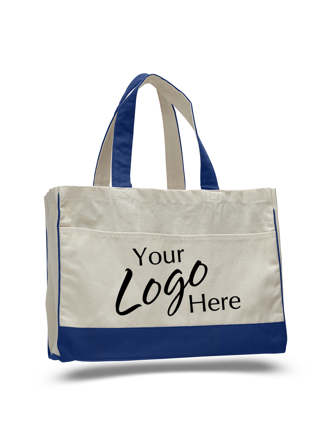 Canvas Standard Tote Bag 17" W x 13" H with 5" Gusset, custom tote bag with logo imprint 15