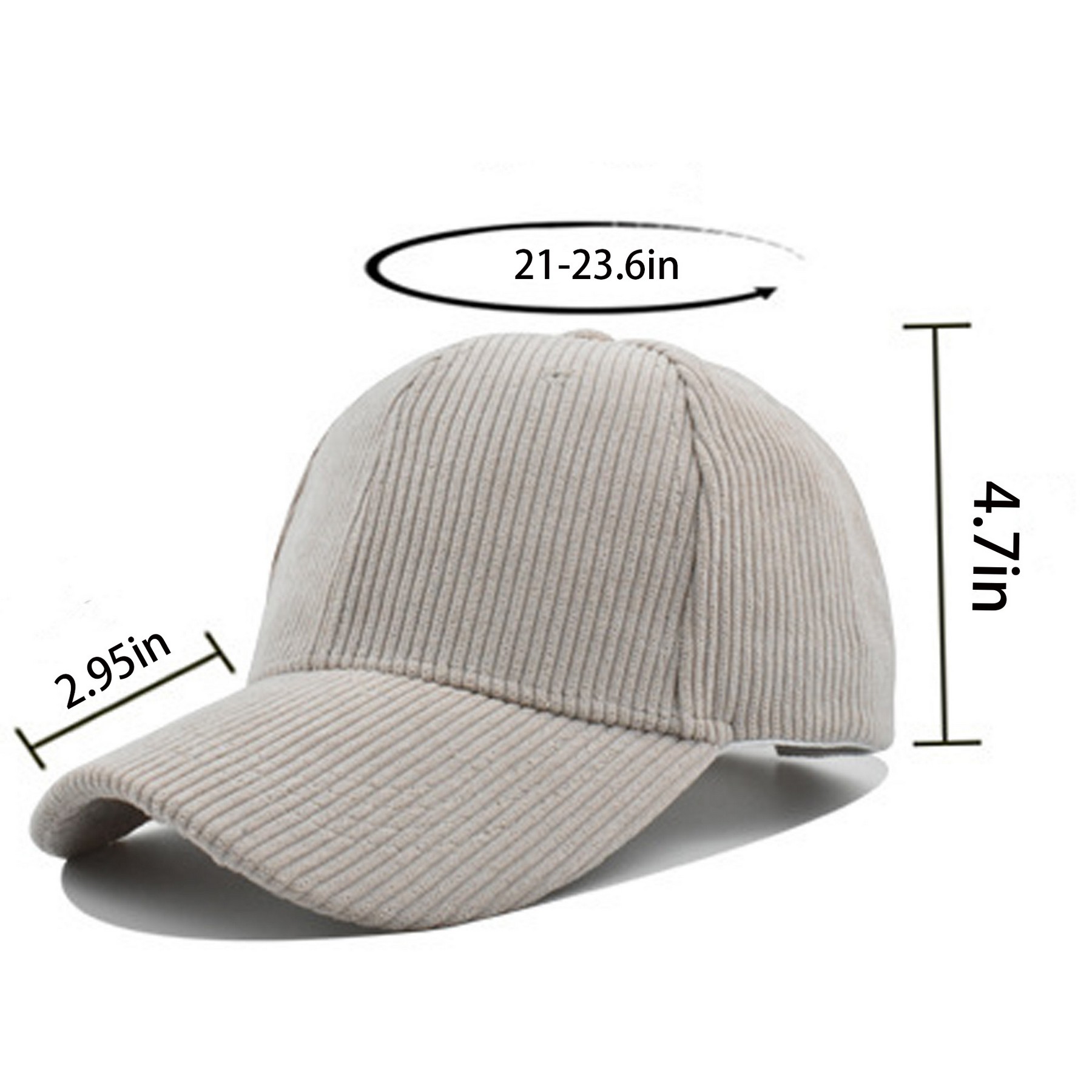 Winter Warm Corduroy Baseball Cap 1