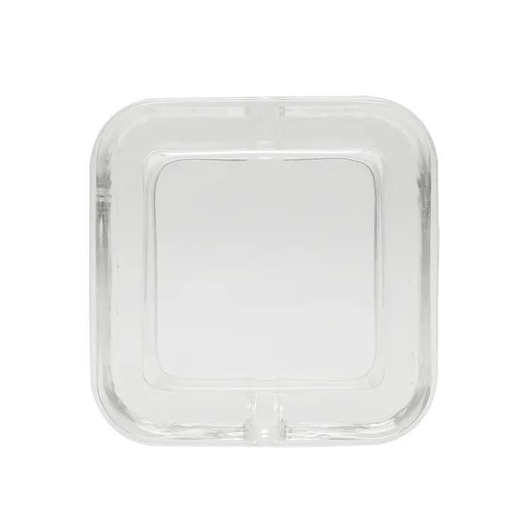 3.8'' Square Glass Cigarette Ashtray 5