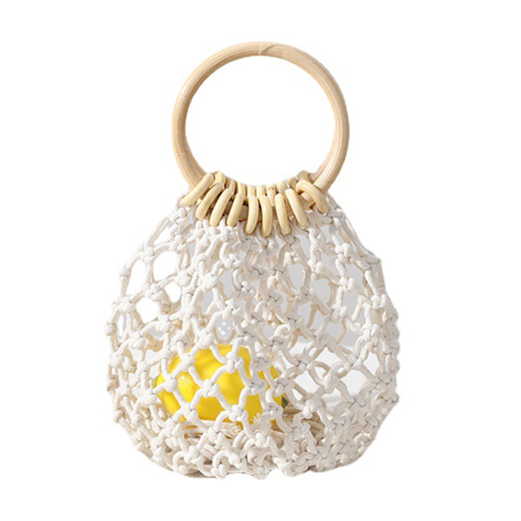 Jute Handwoven Straw Shoulder Bag Summer Beach Handbag 6