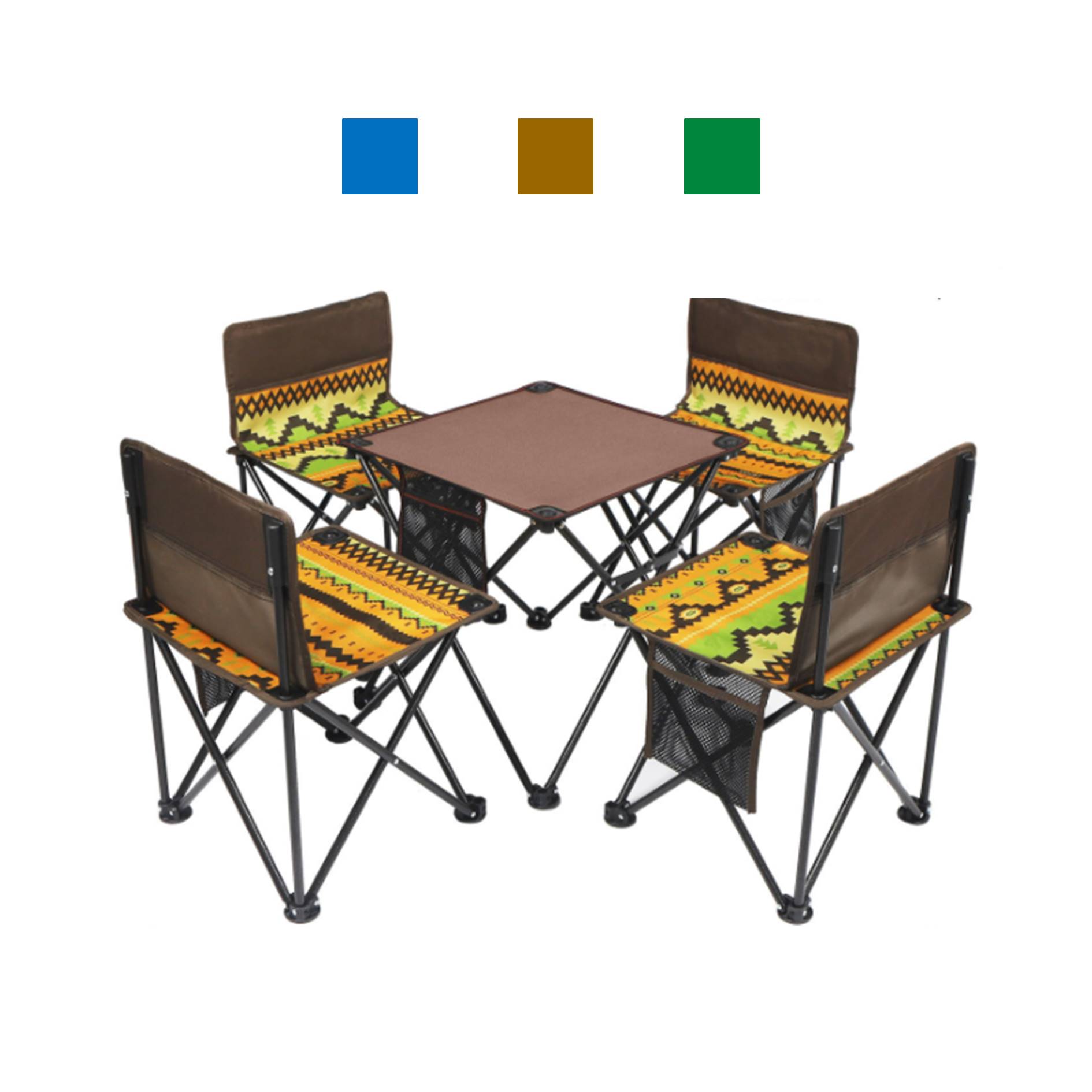 Portable Outdoor Folding Table Chairs Set 2