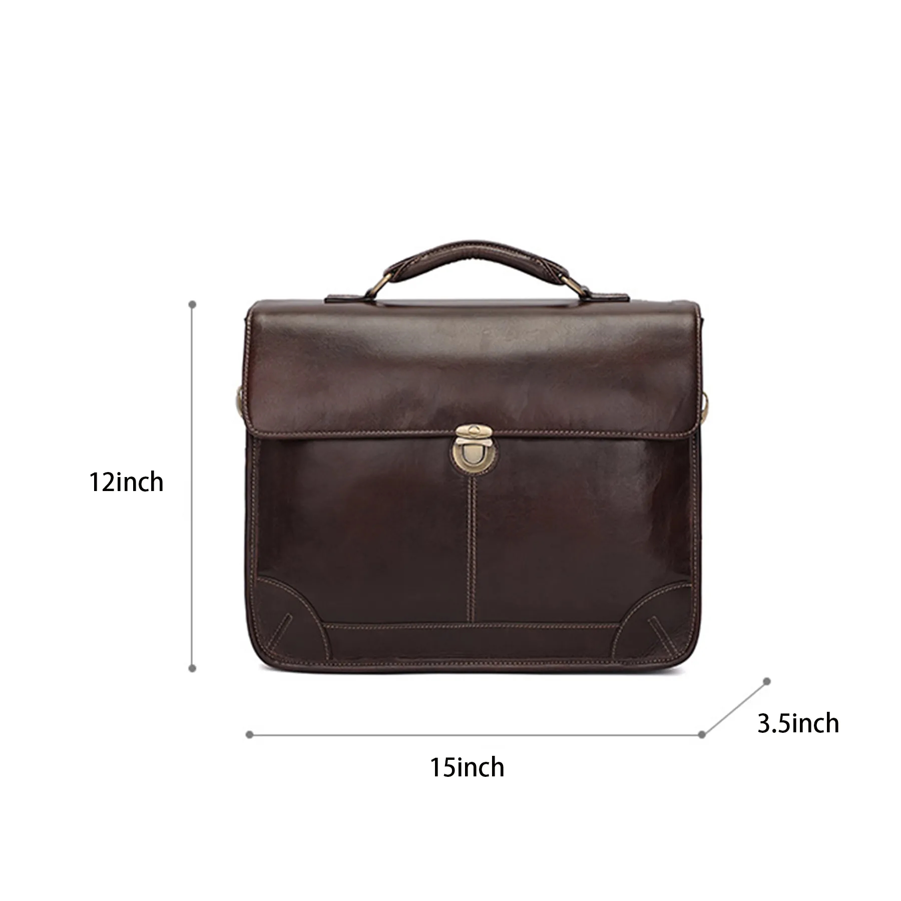 Genuine Leather Briefcase for Men 4