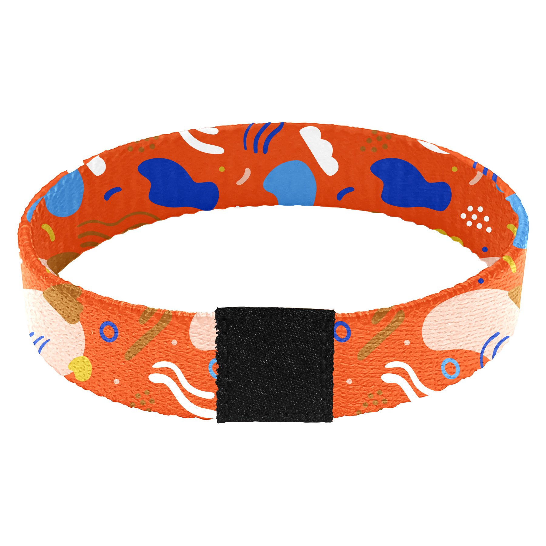 5/8'' Sublimation Elastic Polyester Wristband With Woven Label 15