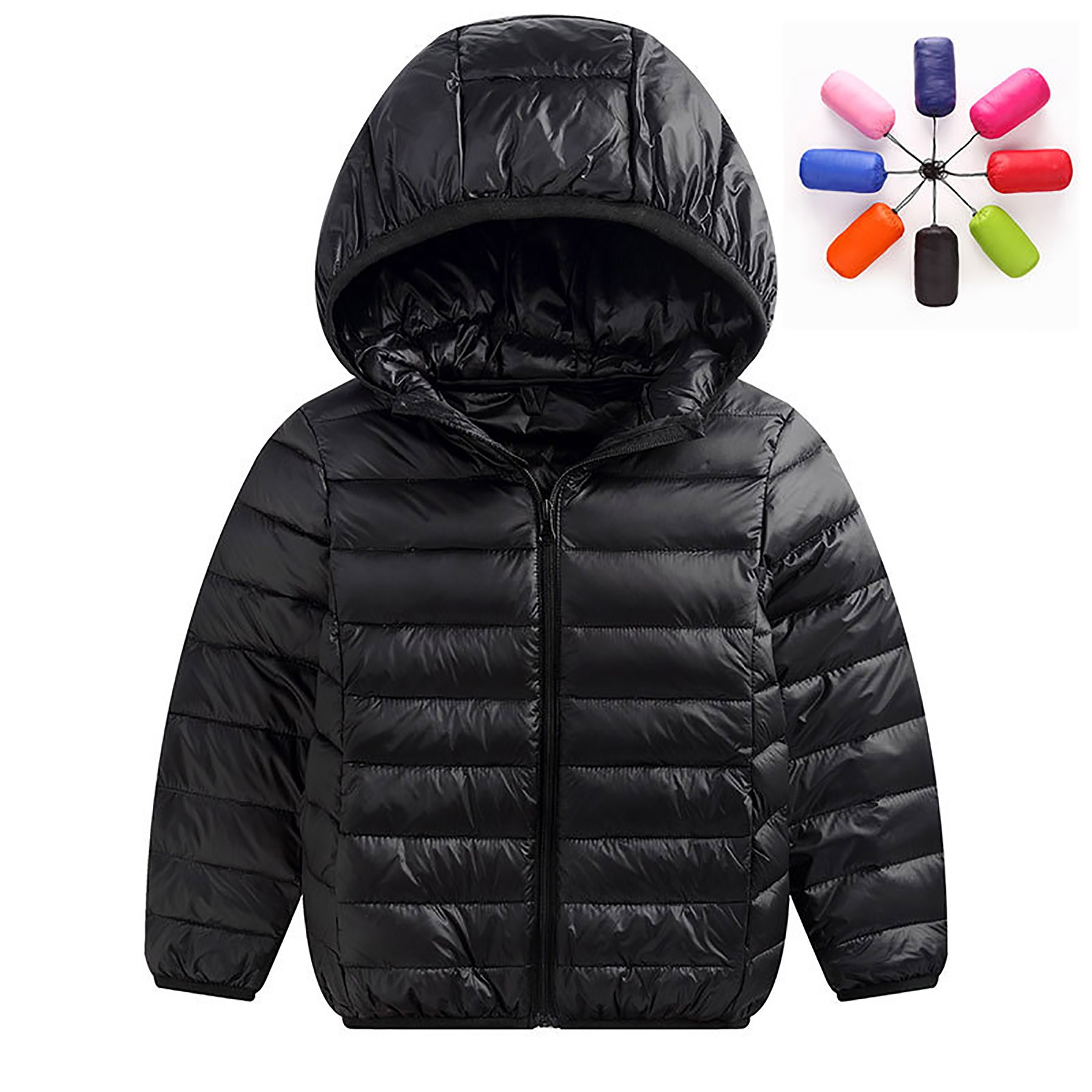 Kids Hooded Lightweight Down Puffer Jacket 8