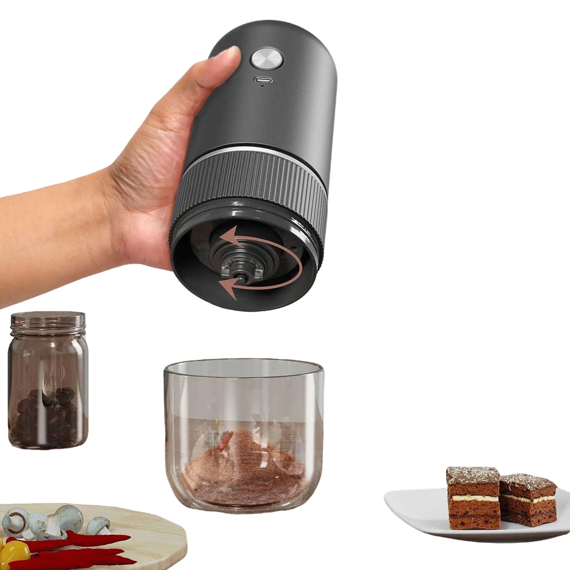 Household Small Electric Coffee Bean Grinder 5