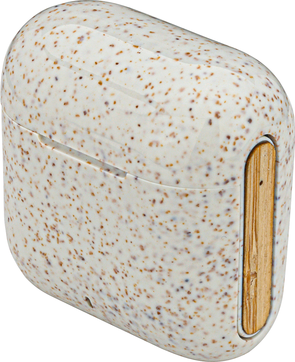 EarthTrendz™ Wheat Straw & Bamboo Earbuds & Case 1