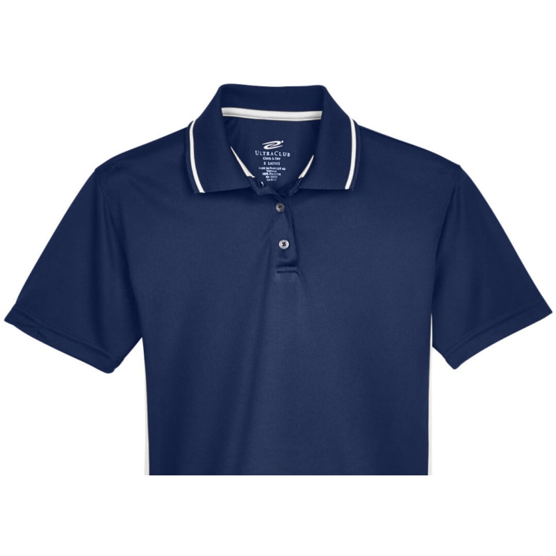 UltraClub Ladies' Cool & Dry Sport Two-Tone Polo 7