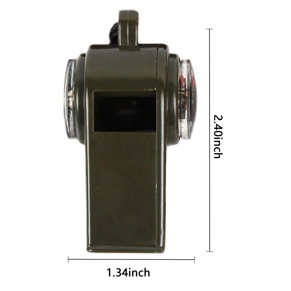 Compact Survival Whistle with Multi Function Design 3
