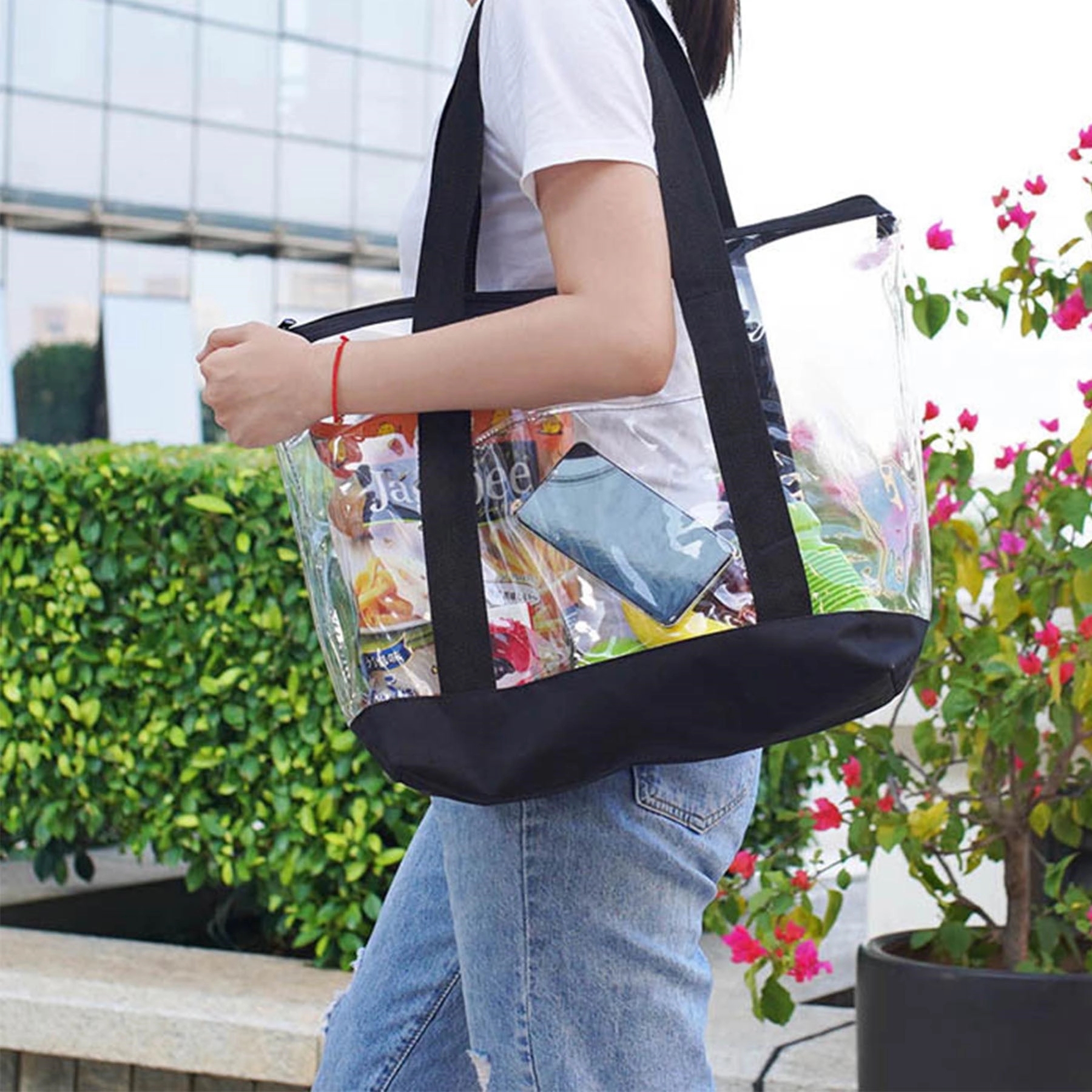 Clear Tote Bag For Beach, Stadium 4