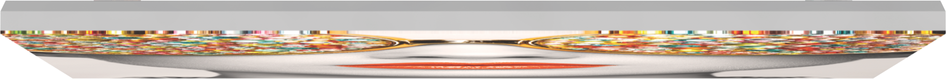 Vector Frame Edge Square S-02 Fabric Poster Display 2