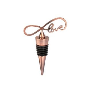 Stylish Ribbon Love Shaped Wine Cork Bottle Stopper 7