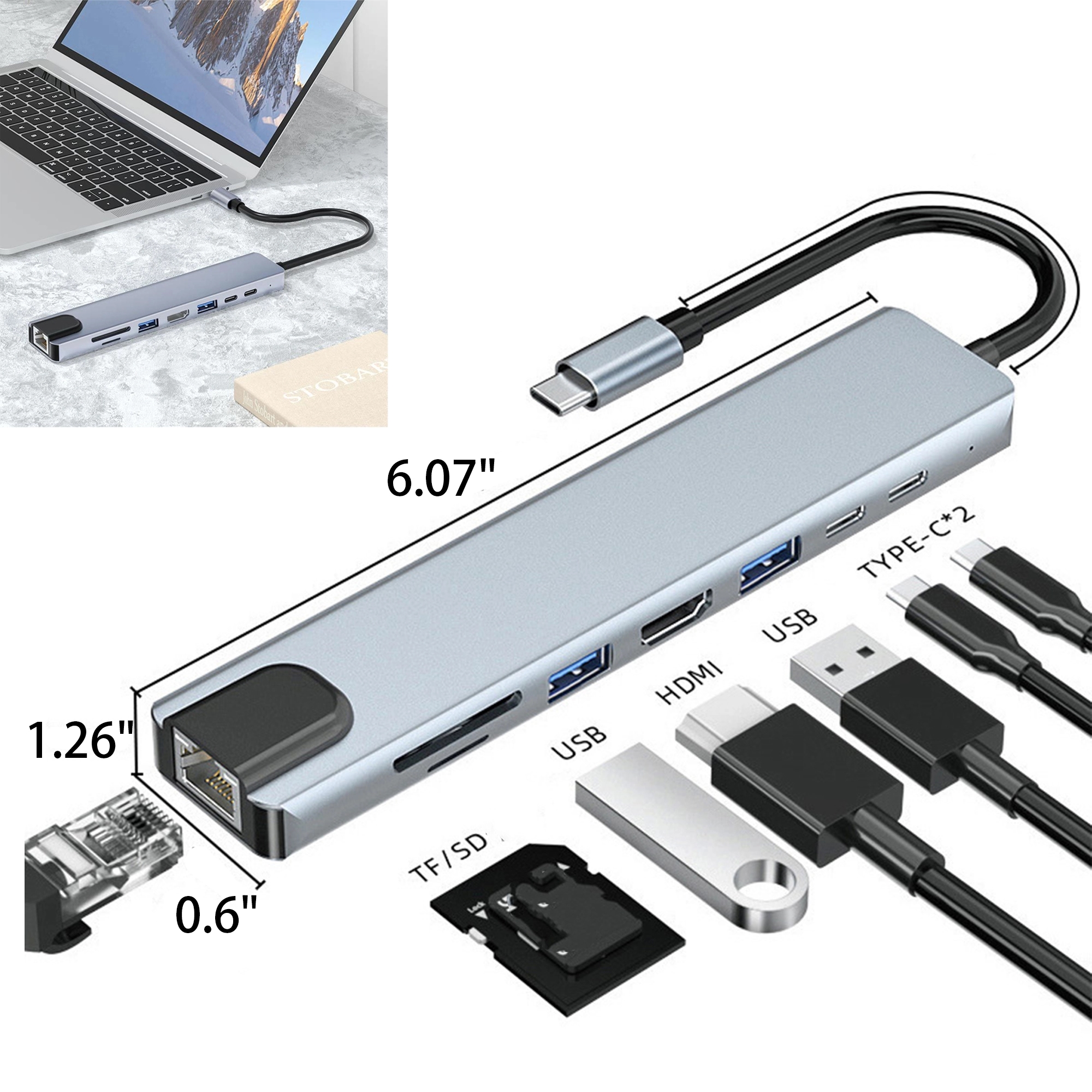 8-in-1 USB C Hub 3