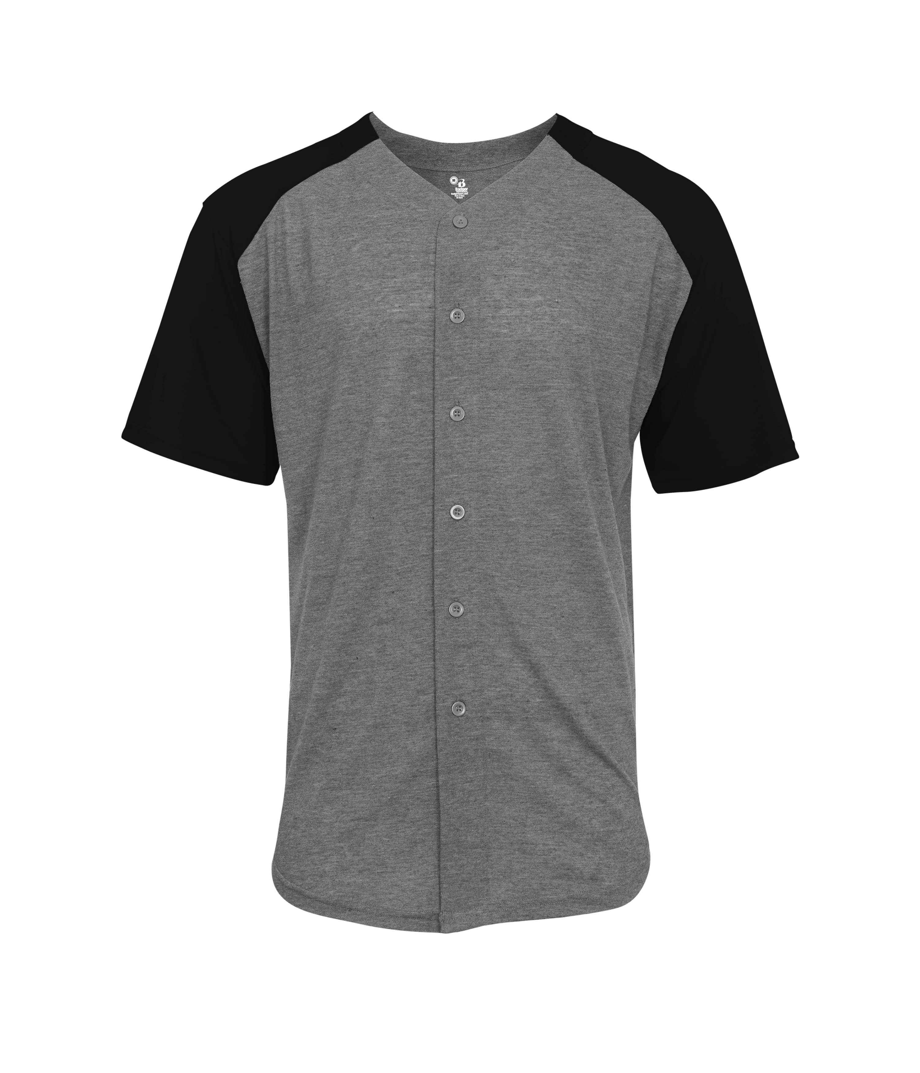 TRI-BLEND FULL BUTTON TEE 6