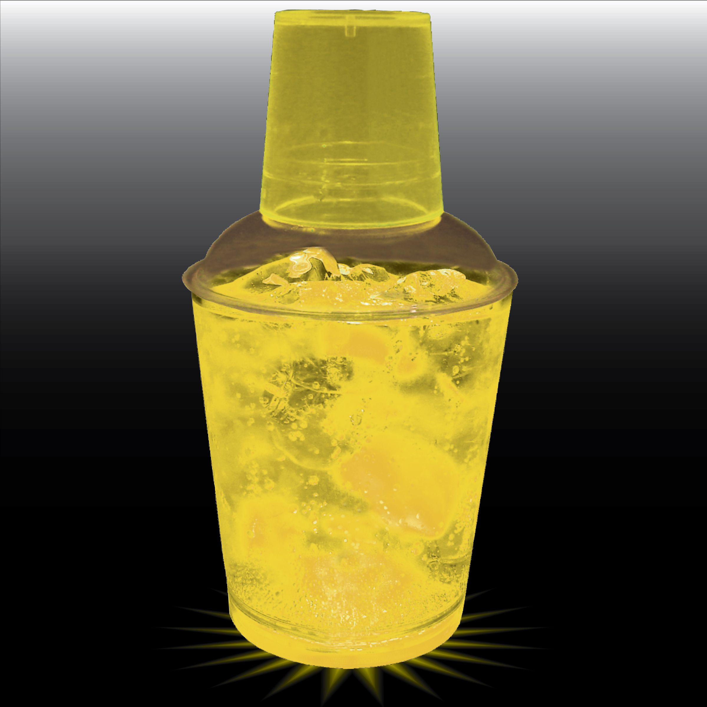 12oz Single Light 3 Piece Plastic Cocktail Shaker 27