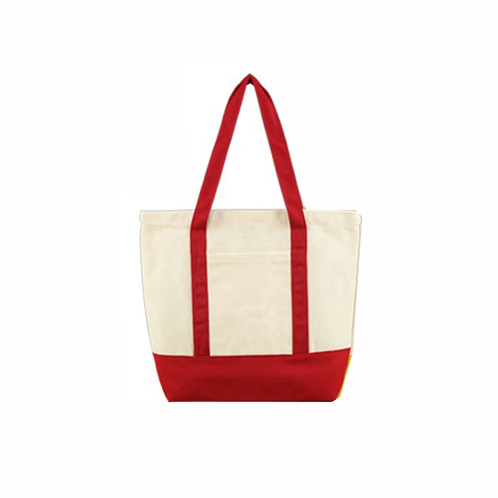 Colorful Patchwork Canvas Tote Bag, custom tote bag with logo imprint 3