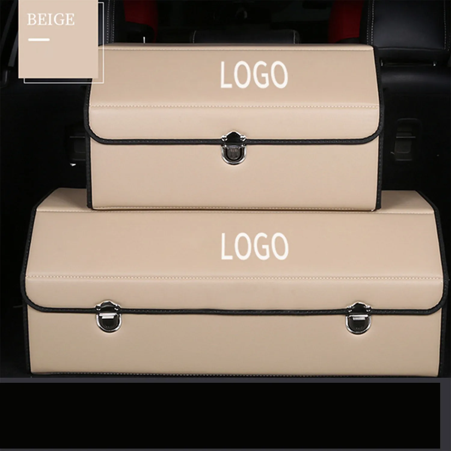 Vehicle Leather Storage Box 4