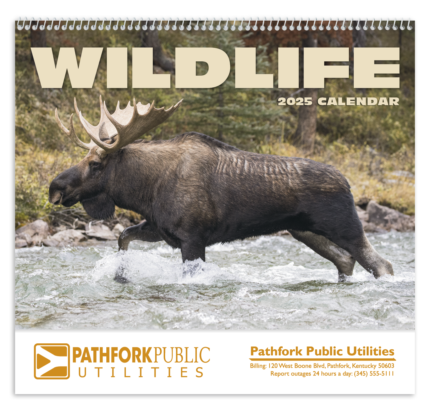 HotLine® Products Wildlife Appointment Calendar - Spiral 20