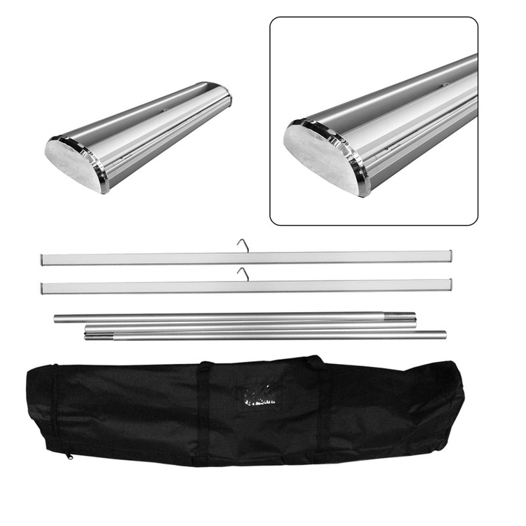 Double-Sided Premium Retractable Kit, Vinyl Retractable Banner Stand, 33" x 80" 3