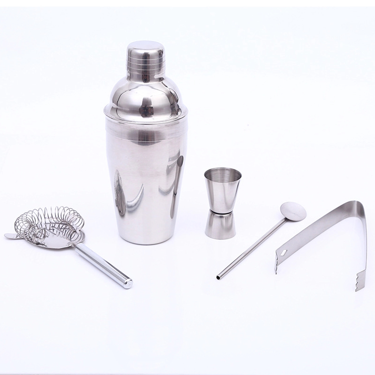 Stainless Steel Cocktail Shaker Maker Set 5Pcs 3