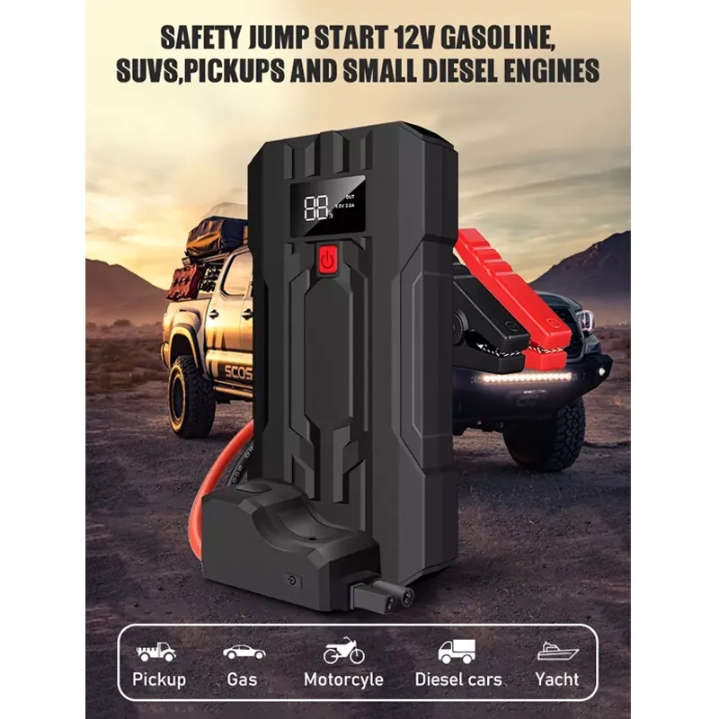 12V Intelligent Jump Starter with LCD Display 1