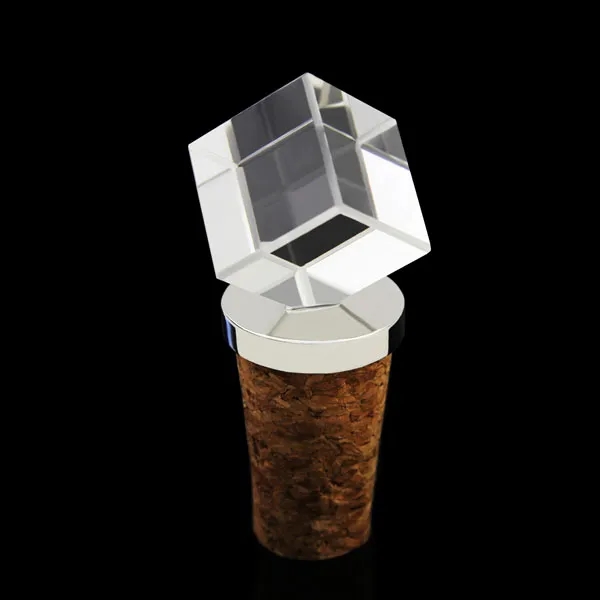 Square Crystal Wine Stopper 2
