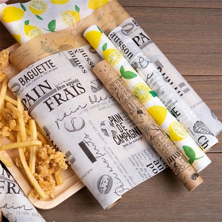 12" Natural Kraft Food Wrapping Paper, Sandwich Wrap Paper 3