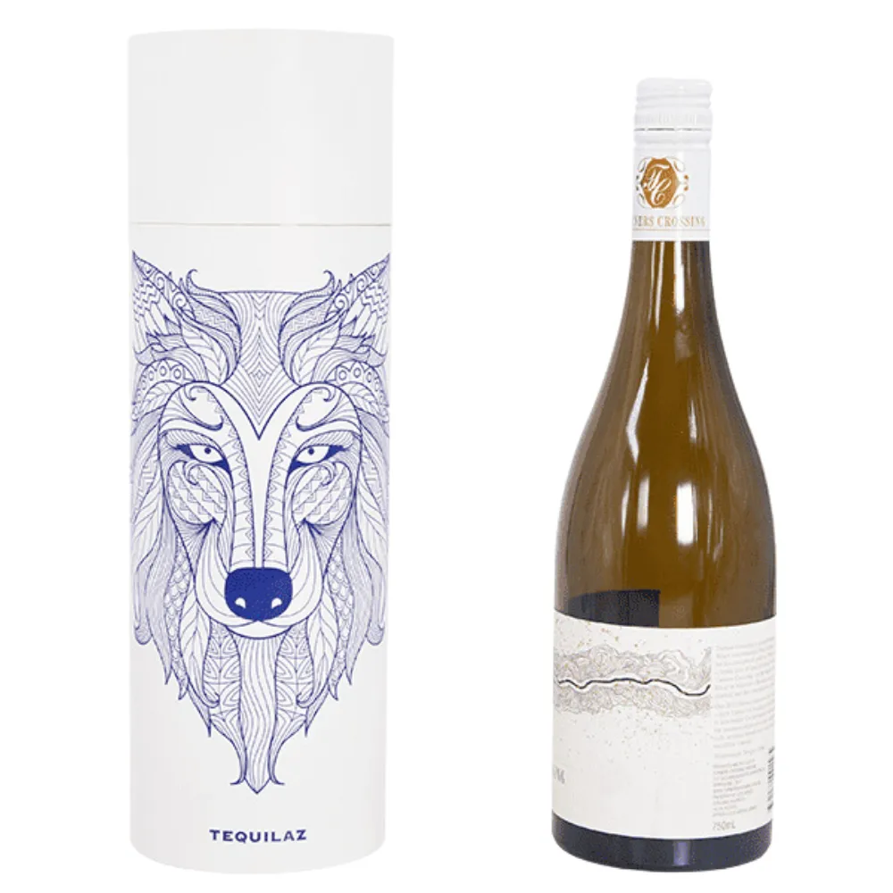 1-Bottle Round Carboard Wine Gift Tube 5