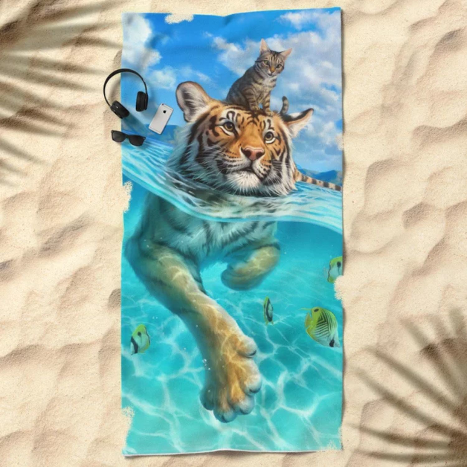 30"x 60" Sublimated Microfiber Terry Beach Towel 3