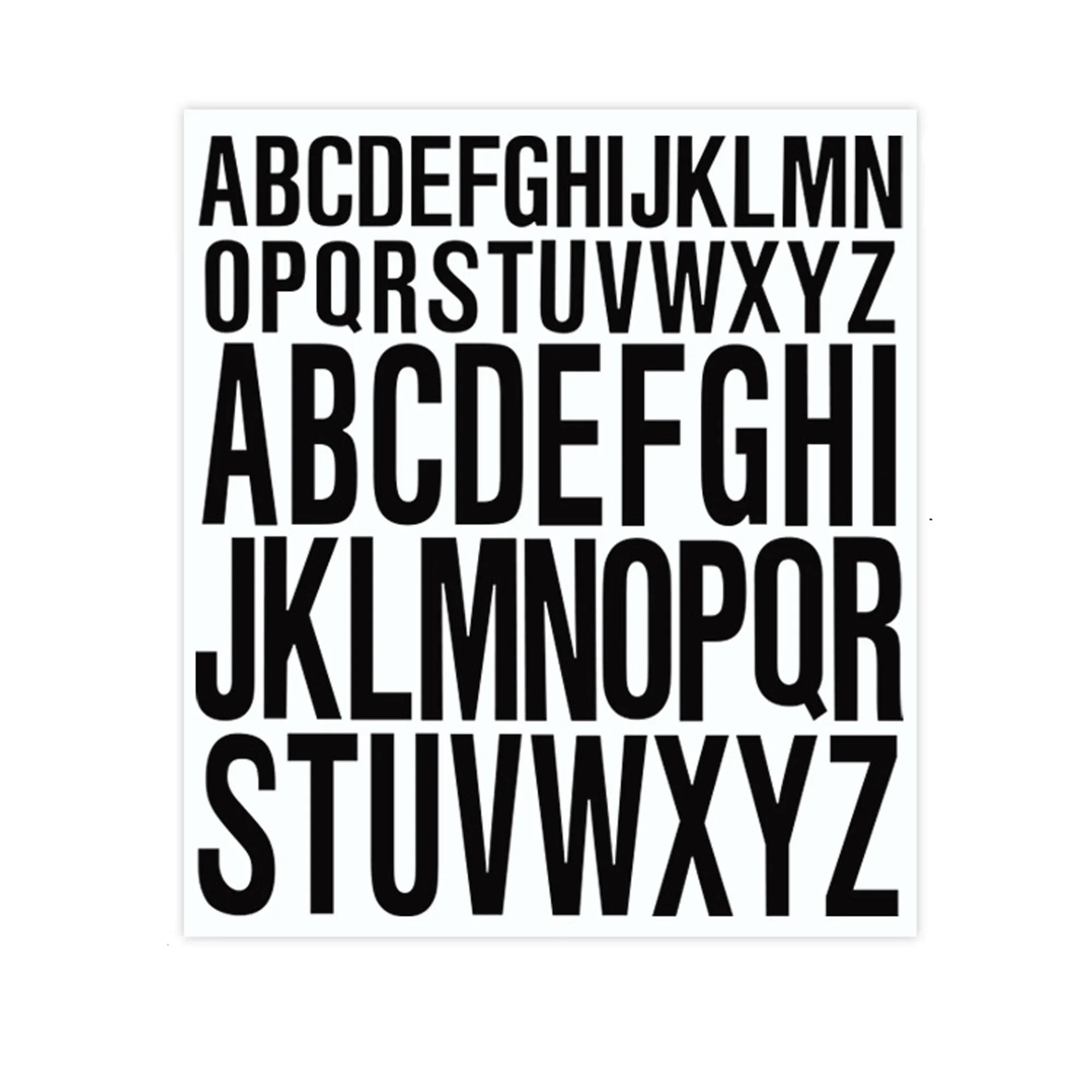 Waterproof And Oil Proof Letter Stickers 4