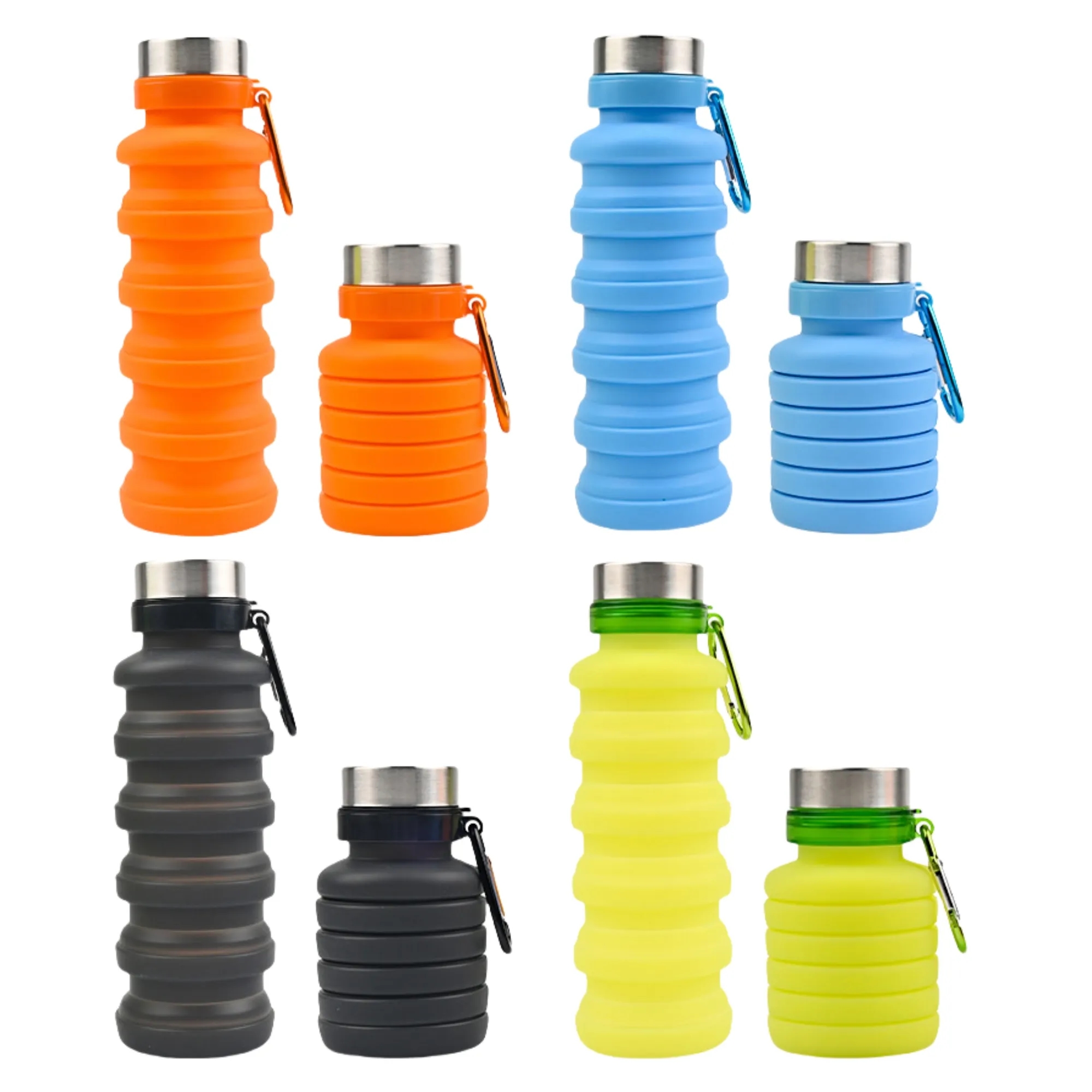 17oz Outdoor Silicone Collapsible Water Bottle 7