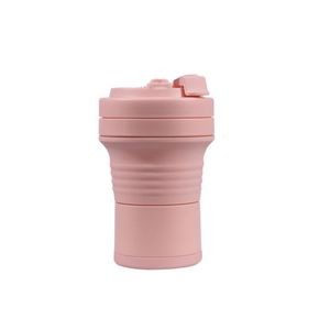 450ml Silicone Collapsible Cup With Handle 17