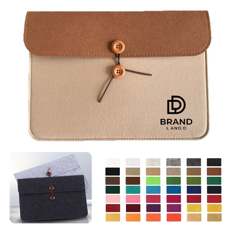 Eco-Friendly Felt A4 Document Bag, custom tote bag with logo imprint 4