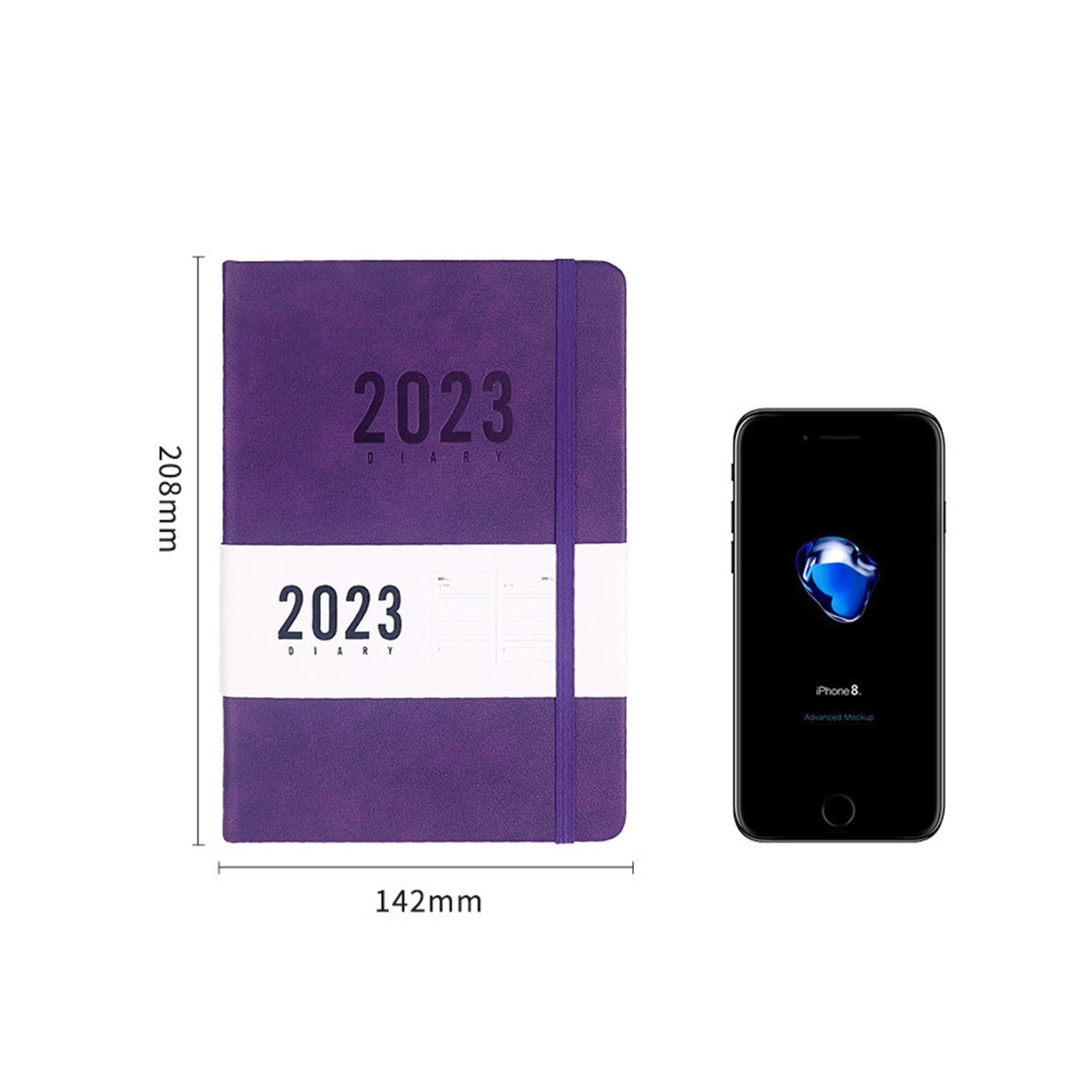 PU Leather Cover Daily Dairy With 2023 Calendar 4