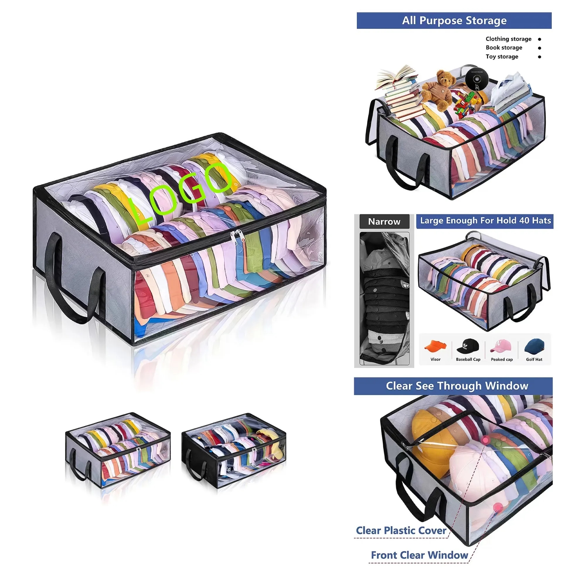 Collapsible Baseball Cap Storage Box 3
