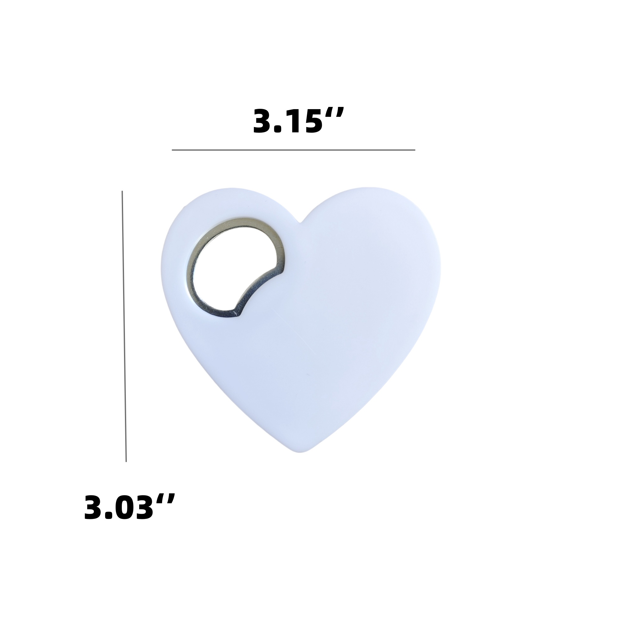 Customized Heart Shaped Bottle Opener 1