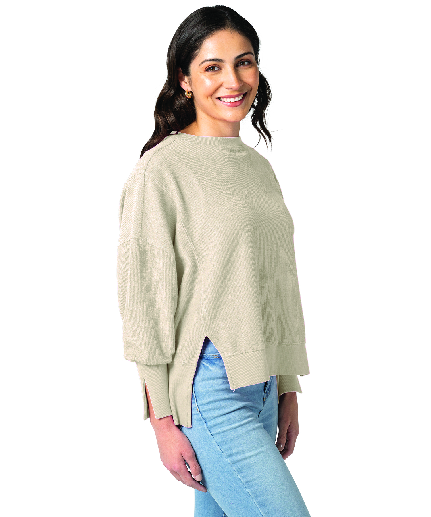 Women's Camden Spliced Crew Neck Sweatshirt 101