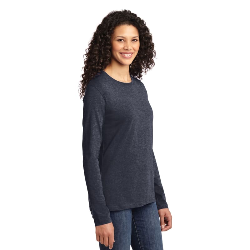 Port & Company Women's Long Sleeve Core Cotton Tee. 66