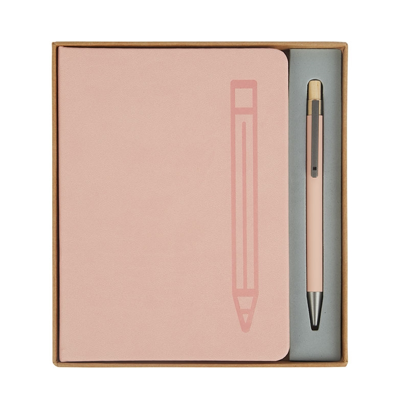 Manhattan II Gift Set w/ Magnetic Journal & Recycled Pen 34