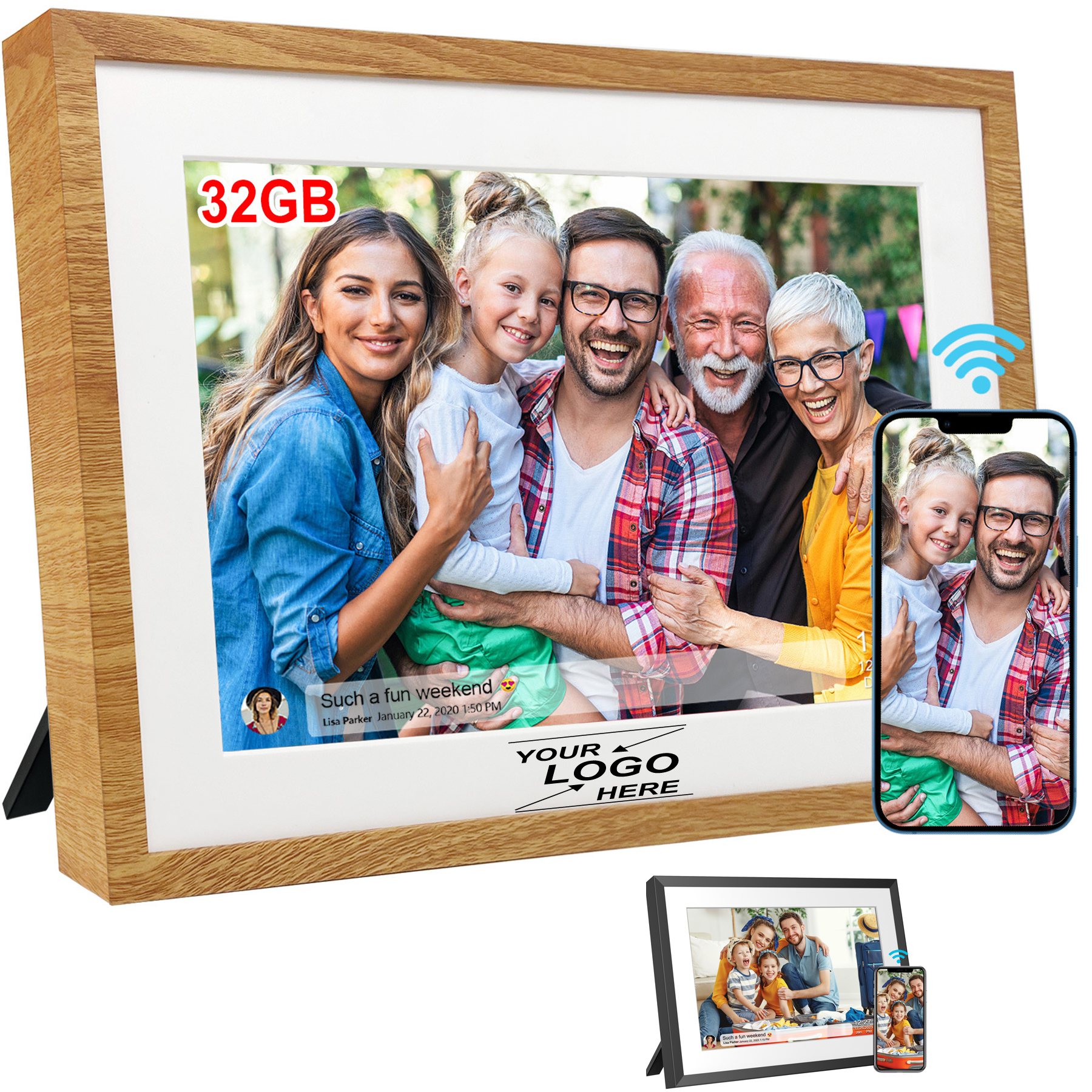 10.1" WiFi Digital Picture Frame 32GB 3