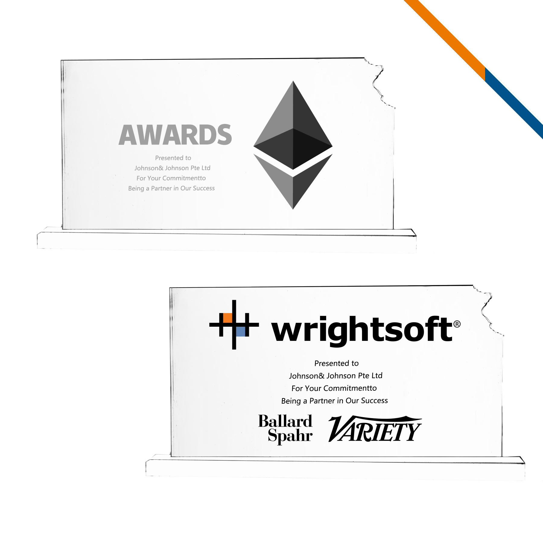 Ficney Kansas Crystal Award 2