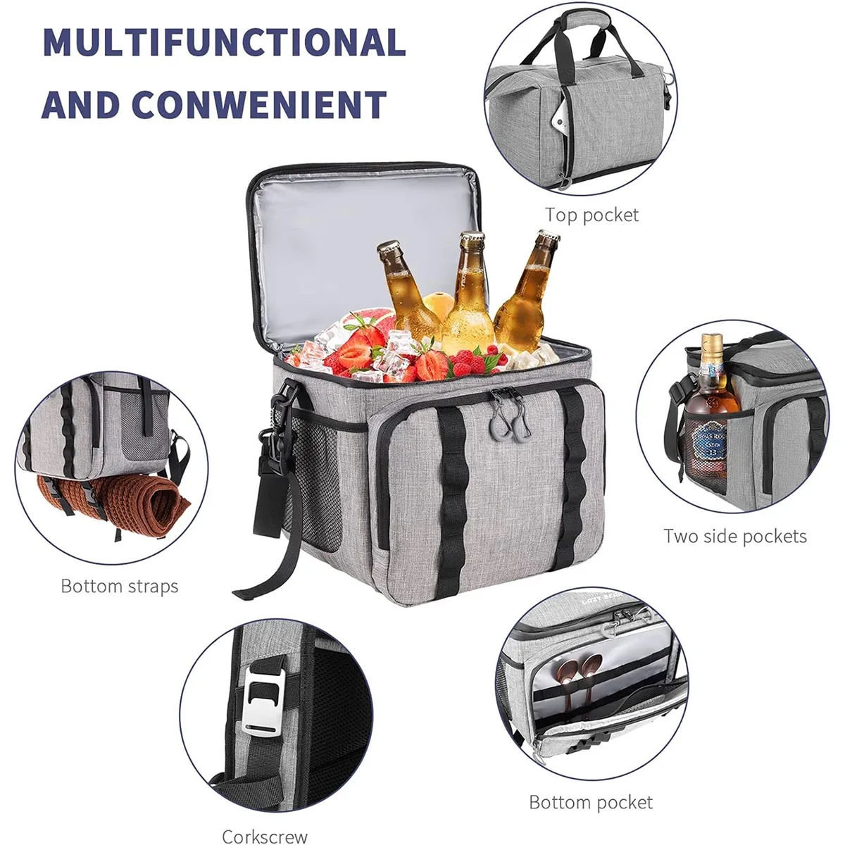 Large Double Layer Waterproof Leak Proof Cooler Backpack 2