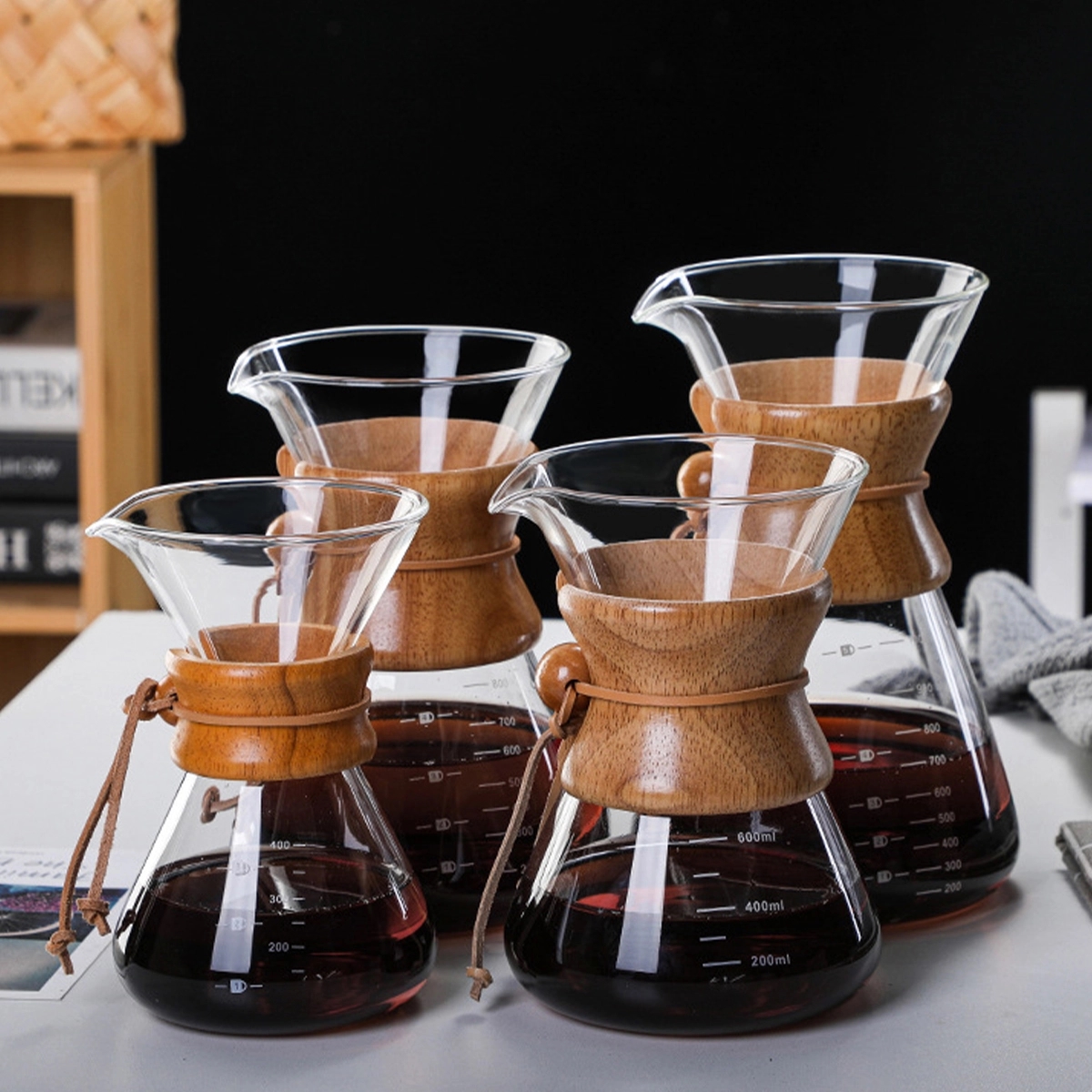 Pour Over Glass Coffee Maker 5