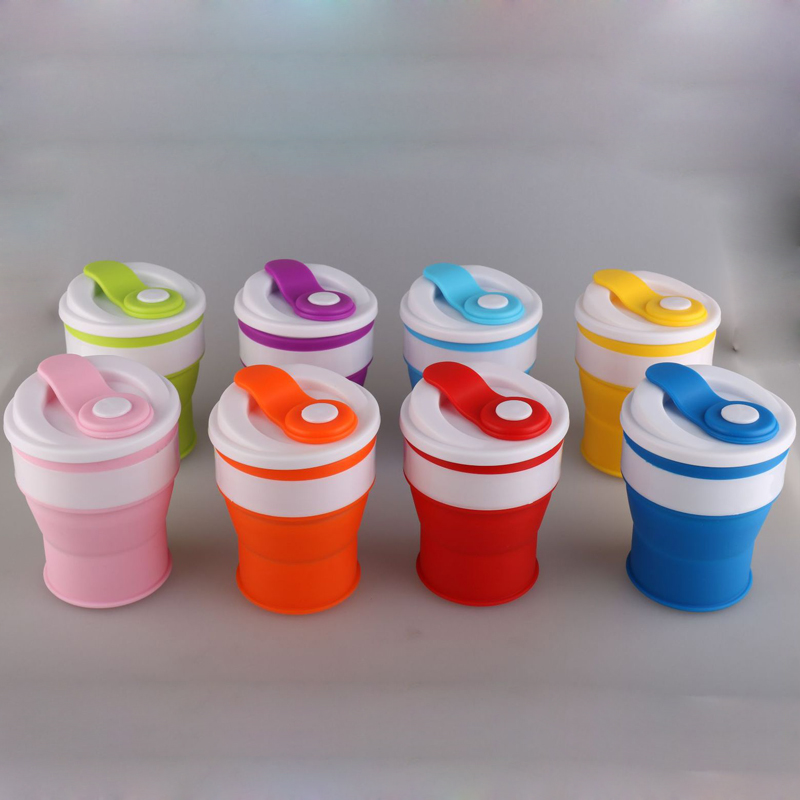 Silicone Folding Collapsible Water Cup Coffee Mug 2