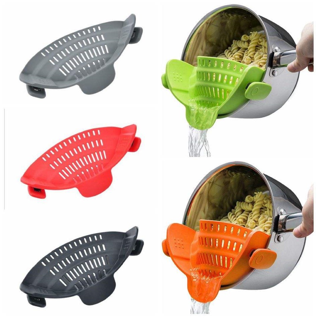 adjustable Silicone Clip On Strainer 2