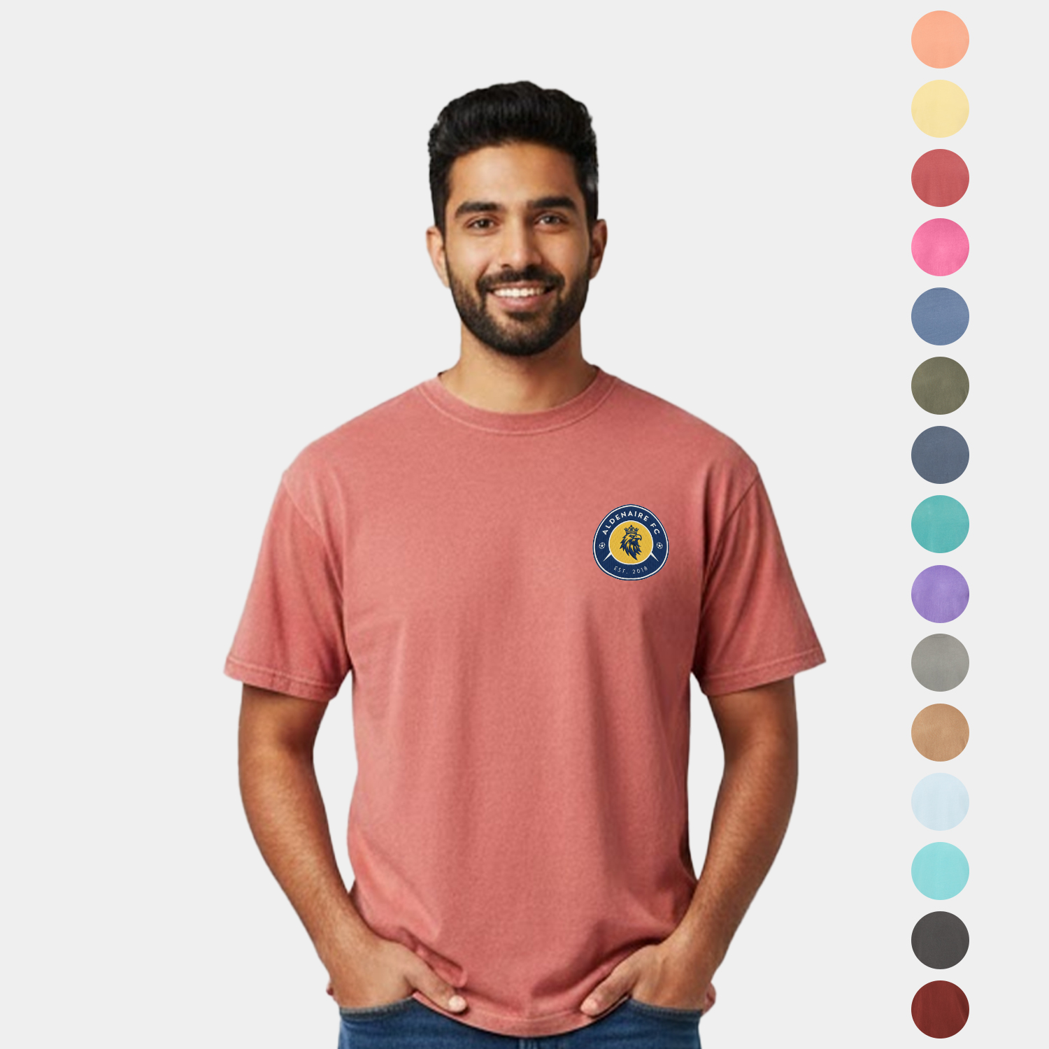Classic Fit Ring Spun Coastal Color T-Shirt 2