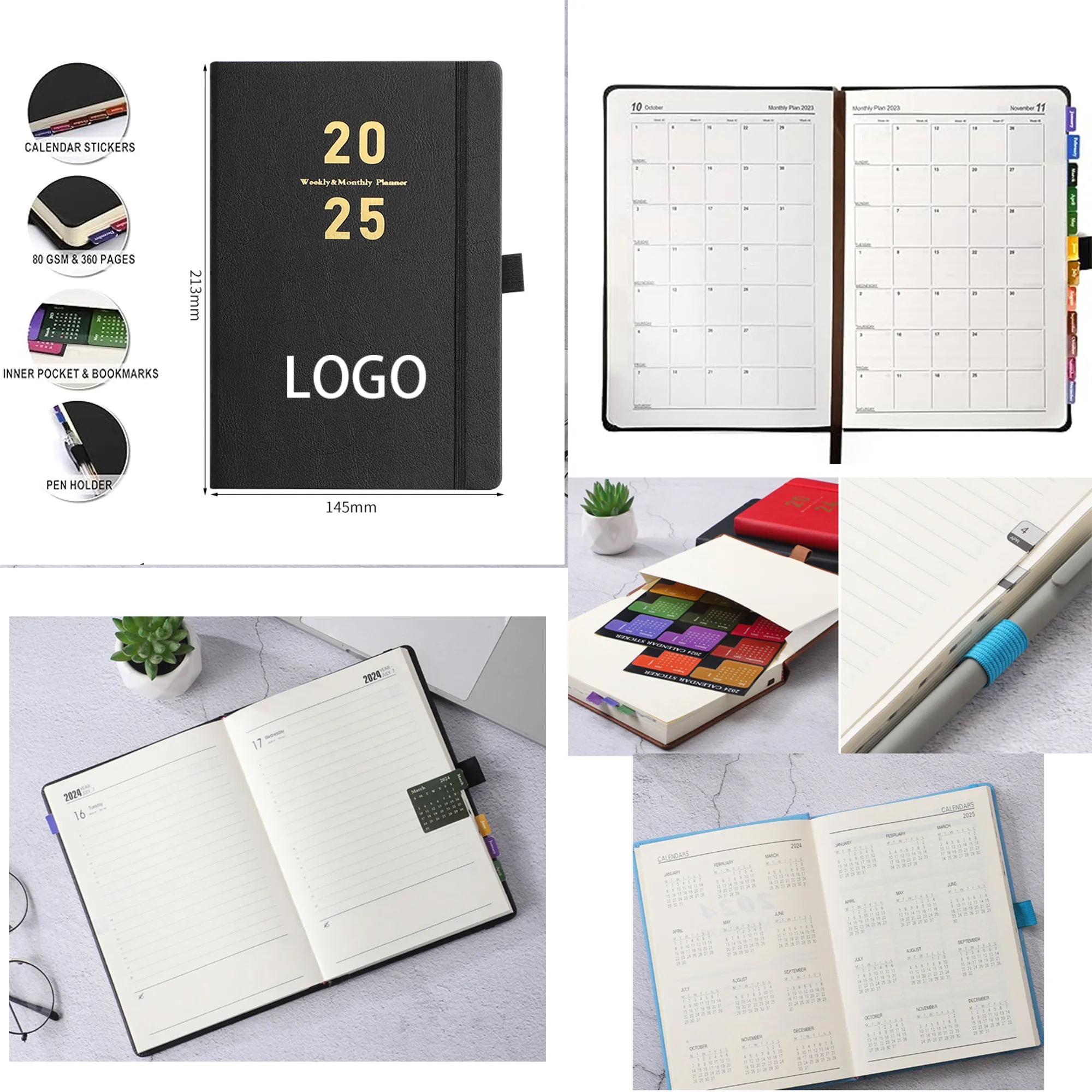 A5 2025 Calendar Notebook 3