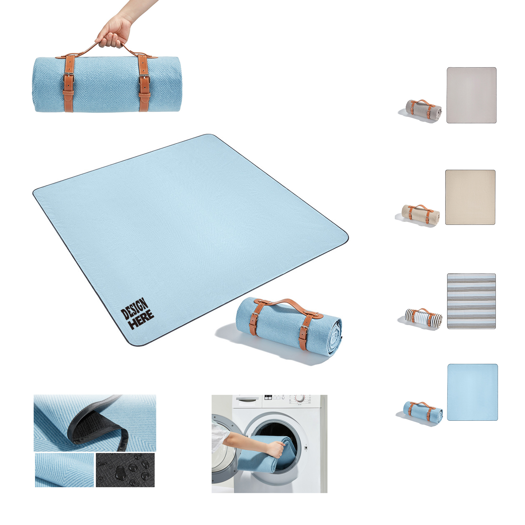 Cotton Foldable Picnic Mat 7