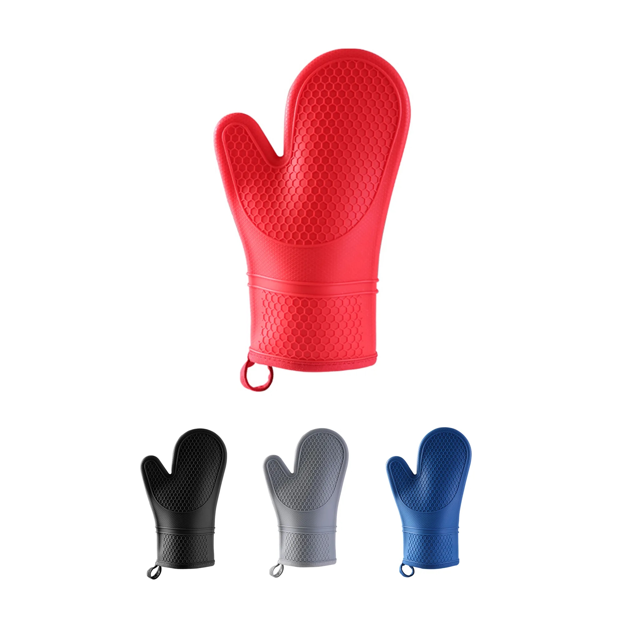 Heat-Resistant And Non-Slip Oven Gloves For Baking