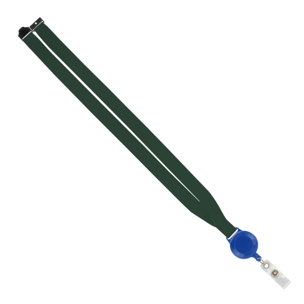 IMPORT 3/4" Polyester Lanyard with Retractable Badge Reel and IPH7 back of neck convenience release. 86