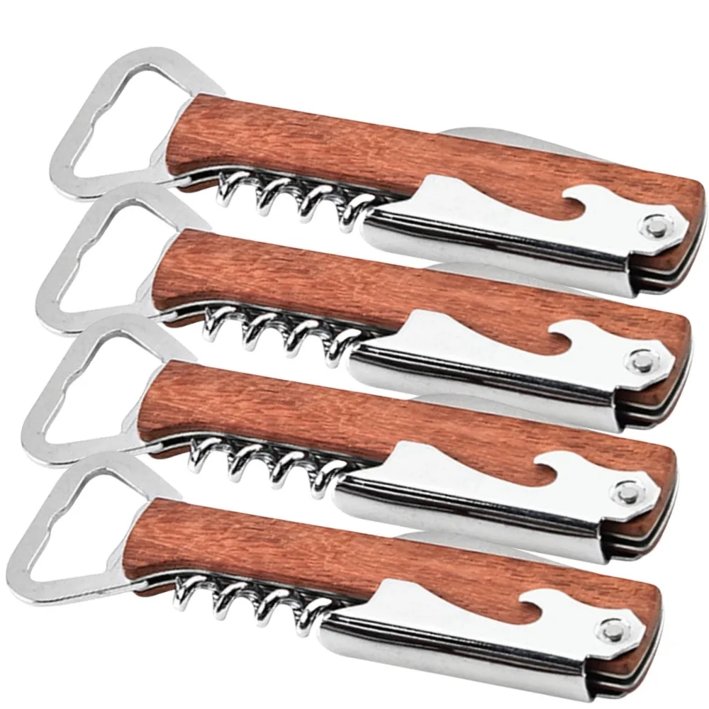 Wooden Handle Corkscrew Bottle Opener 7